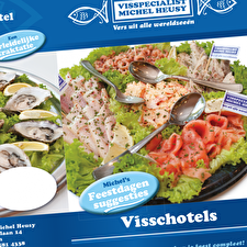 Michel Heusy visschotel verpakking ontwerp